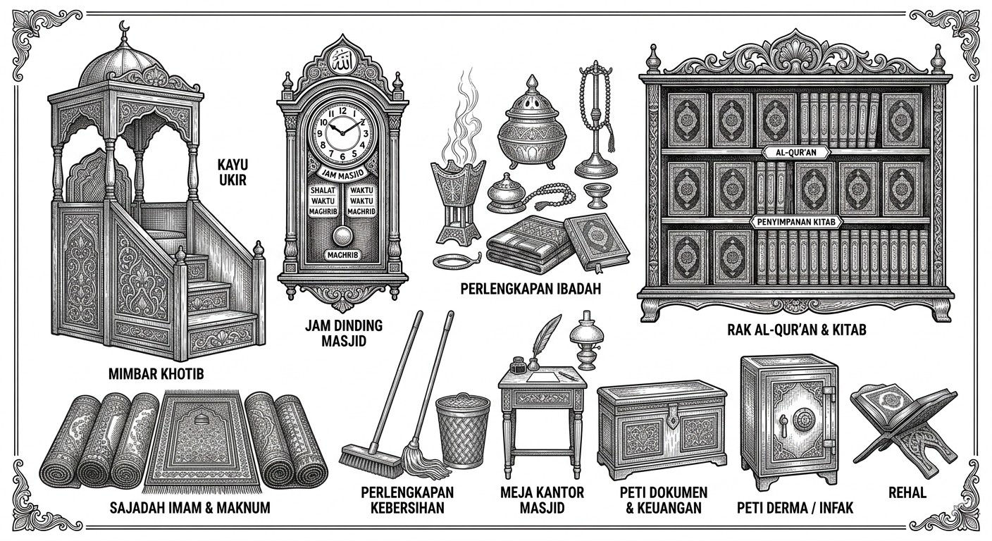 Perabot dan Kantor Masjid